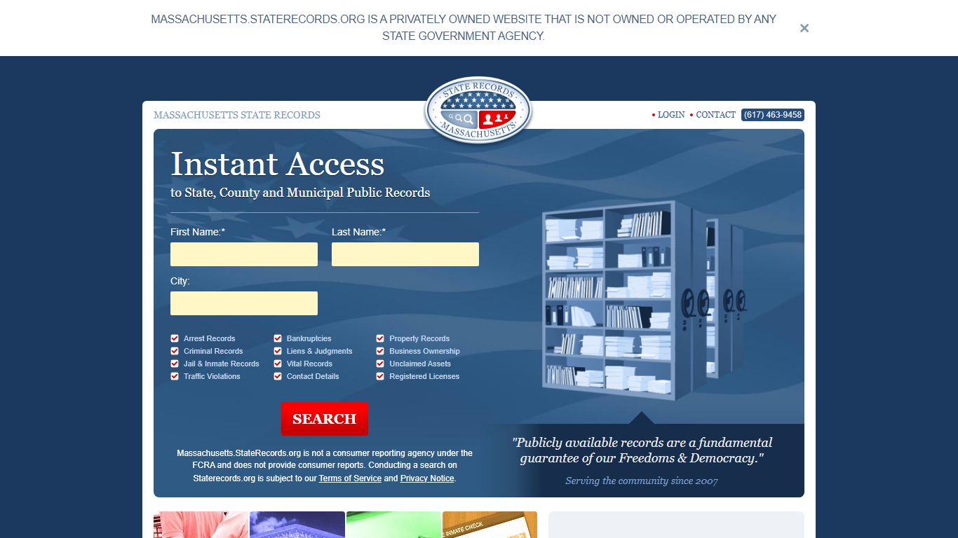 Massachusetts Arrest Records Online | StateRecords.org